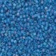 Miyuki Delica Perlen 11/0 - Matted transparent capri blue ab DB-862